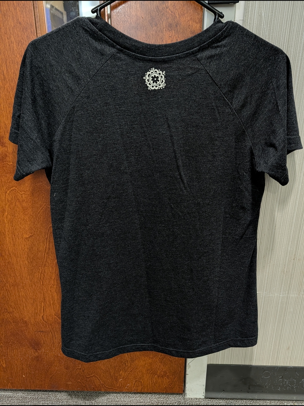 NATURAL LIFE Black Tee with Multicolor Floral Graphic - Picture 4 of 6